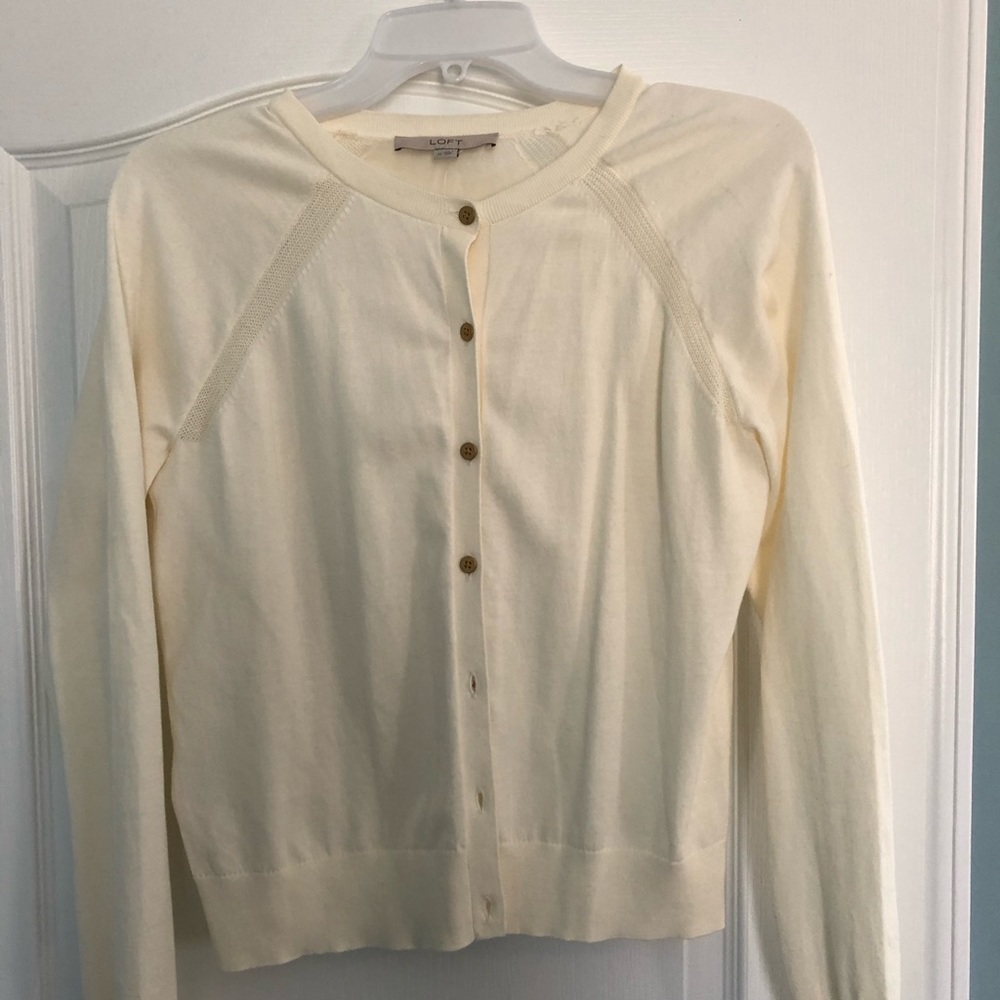 Cream Loft cardigan